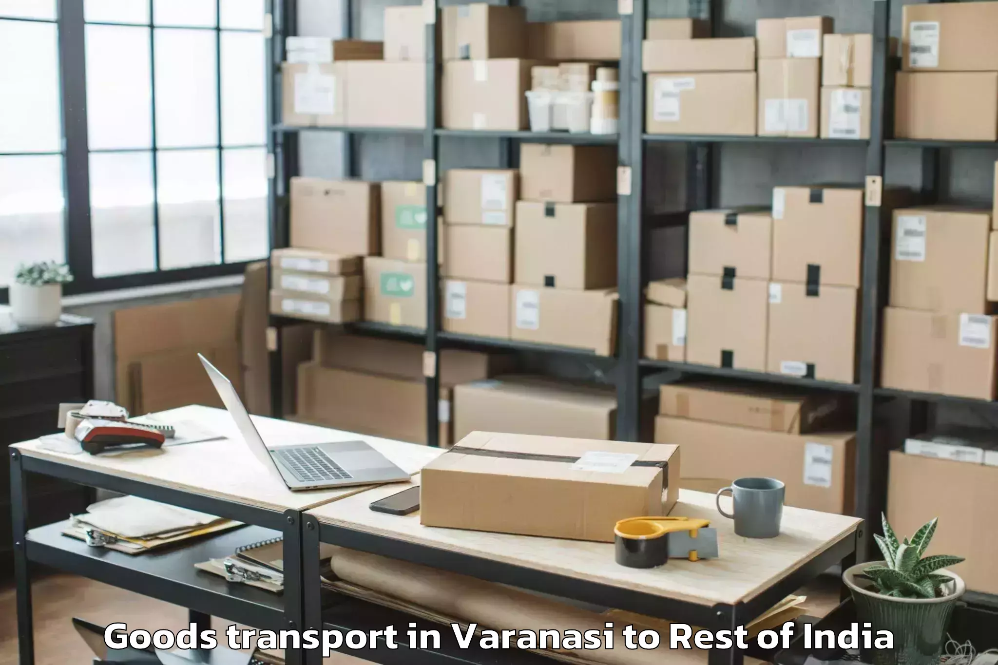 Top Varanasi to Lengpui Goods Transport Available